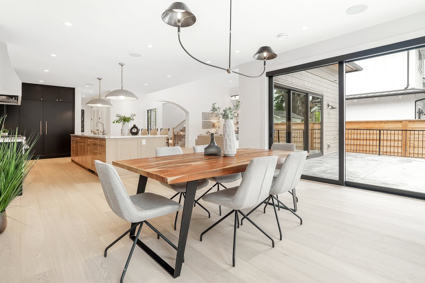 Dining room staged by West Coast Interiors