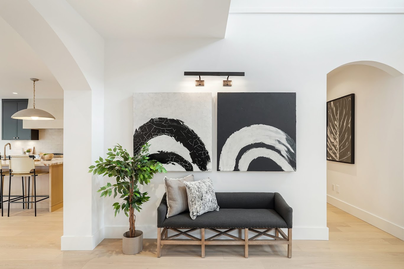 Entryway staged by West Coast Interiors