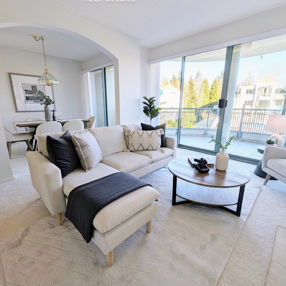 Living room staged by West Coast Interiors