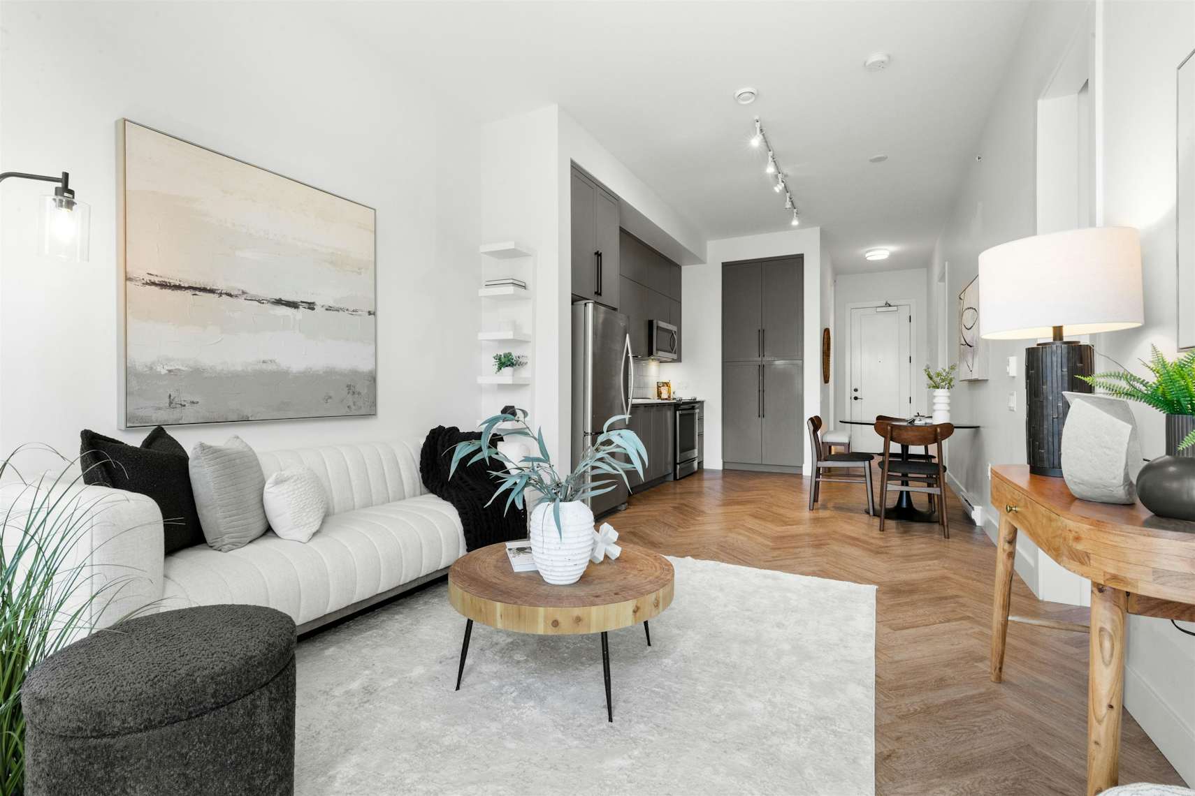 Living room staged by West Coast Interiors