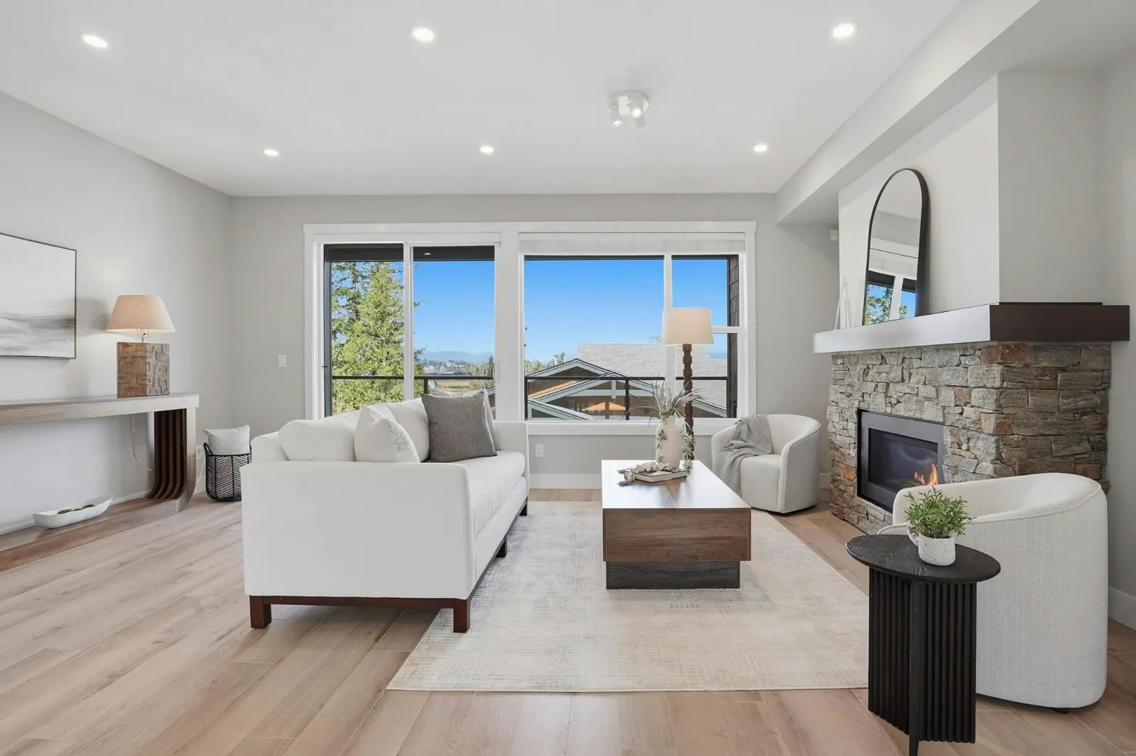 Living room staged by West Coast Interiors