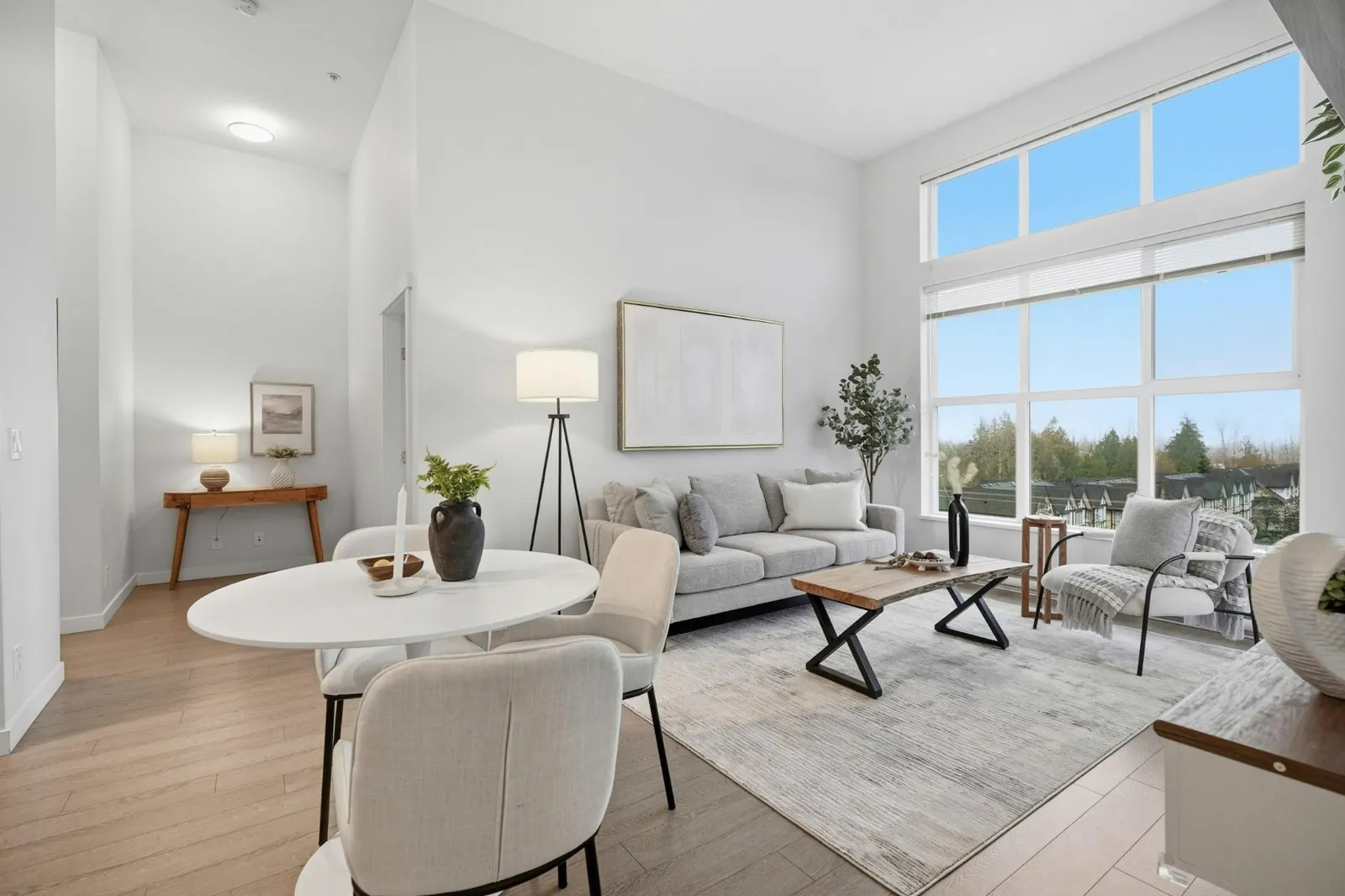 Living room staged by West Coast Interiors