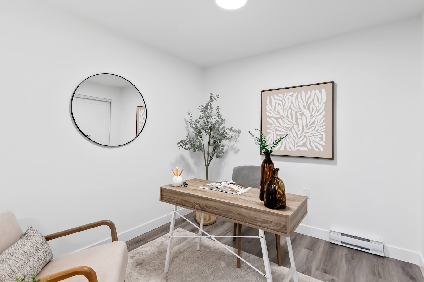 Home office staged by West Coast Interiors